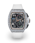 Richard Mille RM 72-01 Automatic Winding Lifestyle Flyback Chronograph White Gold with Baguette Diamonds