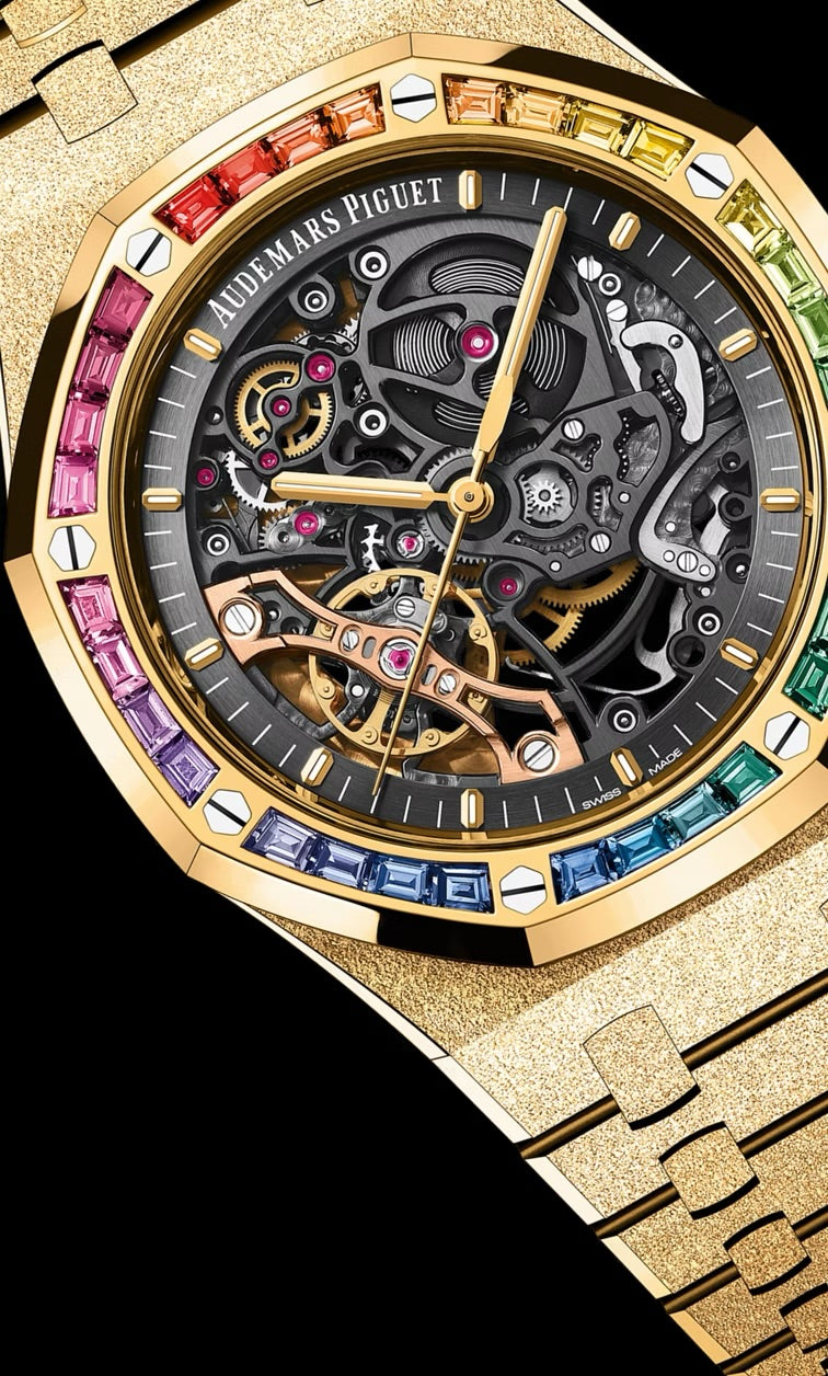 Audemars Piguet  
ROYAL OAK
FROSTED GOLD DOUBLE BALANCE WHEEL OPENWORKED
