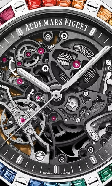 Audemars Piguet  
ROYAL OAK
FROSTED GOLD DOUBLE BALANCE WHEEL OPENWORKED