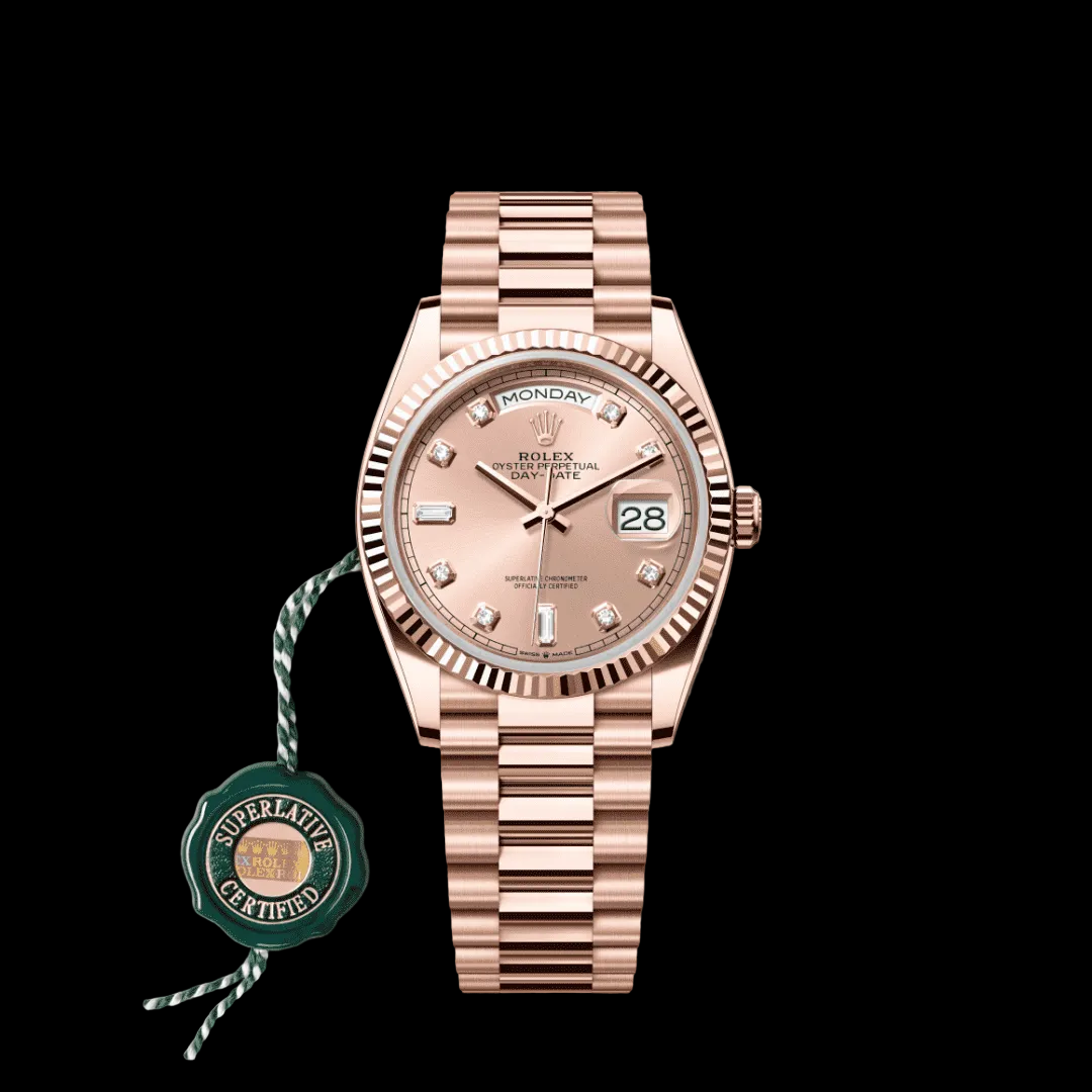 Rolex
Day-Date 36
Oyster, 36 mm, Everose gold
m128235-0009