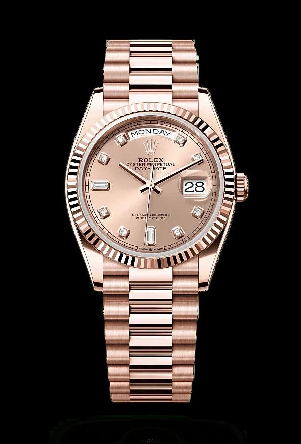 Rolex
Day-Date 36
Oyster, 36 mm, Everose gold
m128235-0009