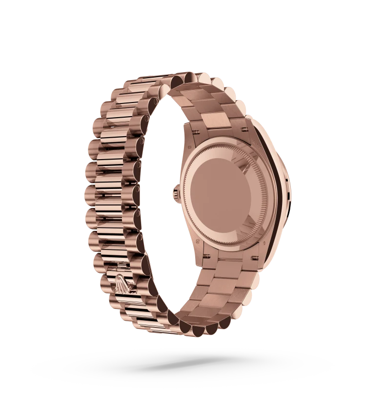 Rolex
Day-Date 36
Oyster, 36 mm, Everose gold and diamonds
M128395TBR-0032